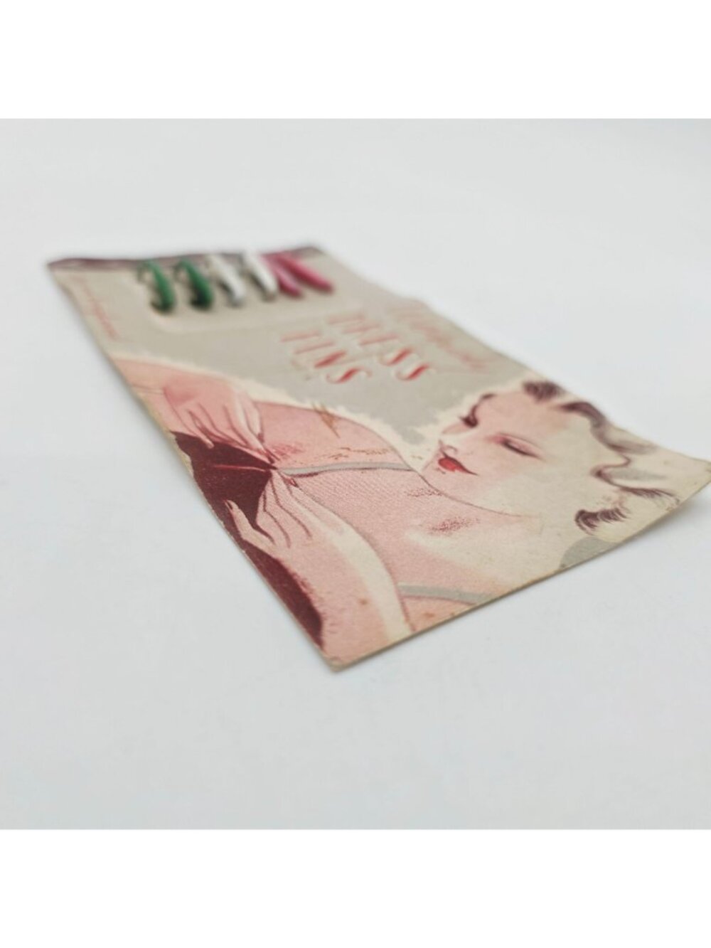 Vintage Wendy Dress Pins Multi-Color Made In England Original Card MCM Sewing - Picture 8 of 8